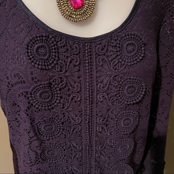 Laundry Women’s Navy Lace Overlay Dress SZ 2 - Picture 4 of 13